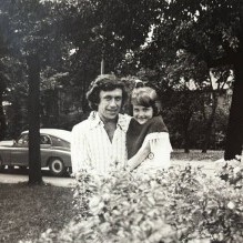 Vladimirs Lukjanovs ar vecāko meitu Mariju