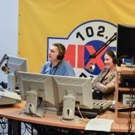 В студии МИКС ФМ с Полиной Кузьминой