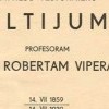 The 80th birthday of Robert Vipper