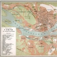 Old maps of Latvian cities