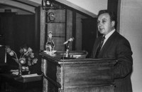 Н.Т. Иванов на защите кандидатской диссертации