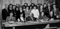 Н.Т. Иванов с преподавателями и слушателями Межотраслевого института повышение квалификации специалистов народного хозяйства