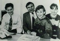 Пётр Иванович Антропов с сыновьями