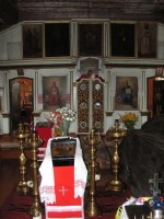 Интерьер церкви Усекновения главы святого Иоанна Предтечи в посёлке Бродайжа