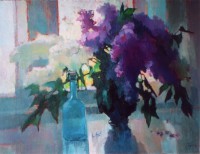 Ludmila Perets. Lilacs on the Window