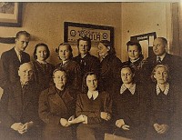 Konstantin Kuleev among the teachers of the 2nd Jelgava Secondary School 