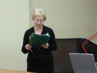 Татьяна Сьяксте во время выступления