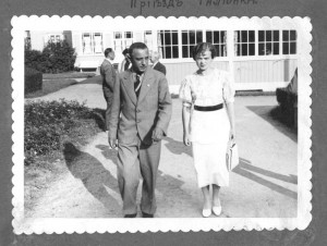 Гроссмейстер Владимир Петров с супругой Галиной, конец 1930-х годов