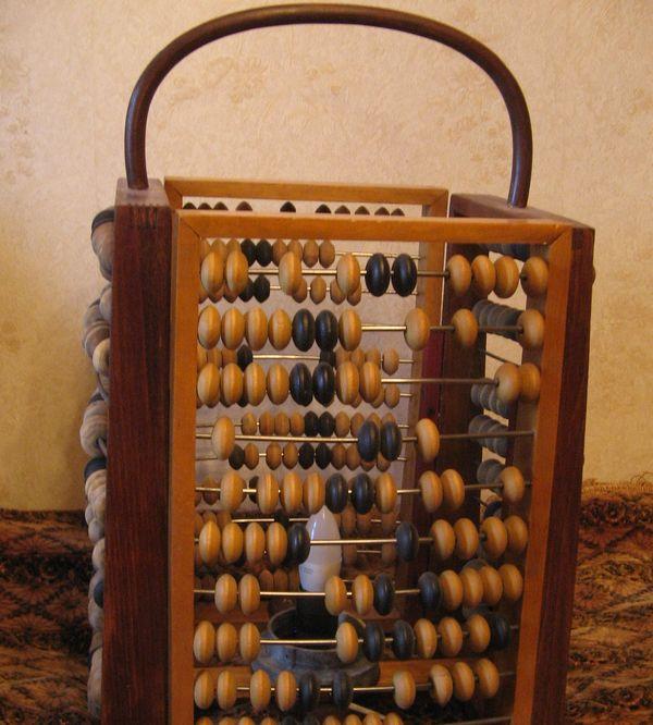Светильник из счёт.