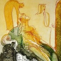 Jekaterīna Grjazeva. Dārzā Jekaterīna Grjazeva. Dārzā