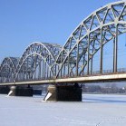 Railway bridge in Riga