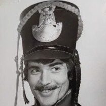 Alexander Barinov as a hussar in 