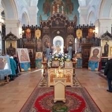 Interior of Daugavpils cathedral of Saint Princes Boris and Gleb
