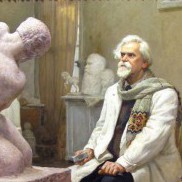 Valerian Formozov. «Academician Teodors Zaļkalns in His Studio»