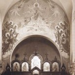 St. John the Forerunner Churc in Riga. Painting of the altar arch