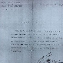 Boris Trofimov’s work affirming certificate 