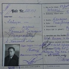 Zamuela Penerdži  1922. gada 2. novembrī   izsniegtā Latvijas pase