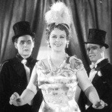 Evgenia Tomgorova-Poselskaya with partners in Imre Kalman's operetta «Silva»
