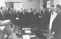LPSR valdības un PSRS ZA prezidenta Mstislava Keldiša vizīte Fizikas institūta kodolreaktorā