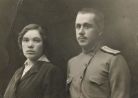 Jeļizaveta Golovina kopā ar savu vīru Leontiju Golovinu