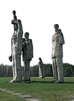 Fragments of the Memorial Complex in Salaspils