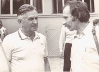 Aviokonstruktors Oļegs Antonovs un Vladimirs Stešenko